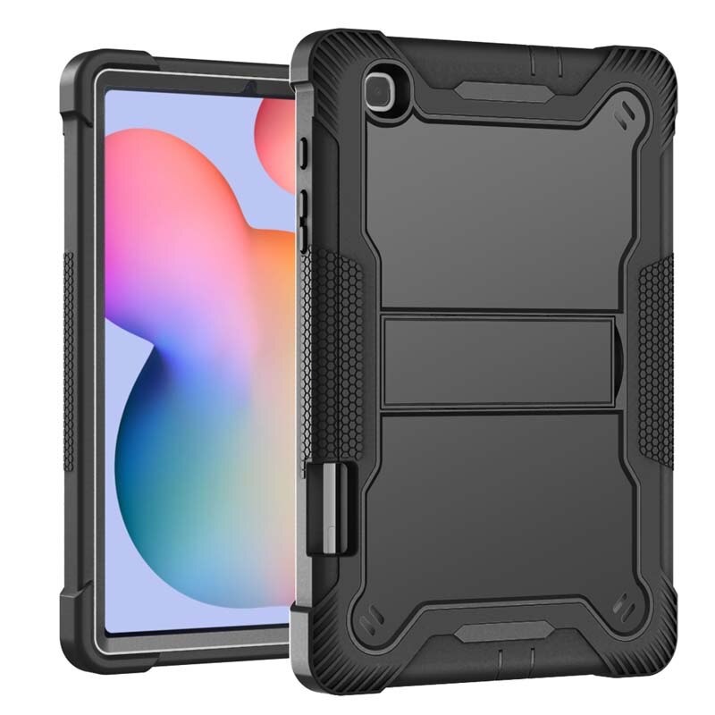 Case Samsung Galaxy Tab S6 Lite 10.4 SM-P610 SM-P615 SM-P617 #เคสฝาหลังกันกระแทก Full Protection Case 3 in 1 Bracket S-pen Slot