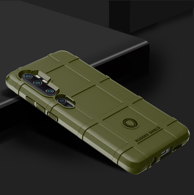 เคส Xiaomi Mi Note 10 Pro #เคสฝาหลัง Rugged Shield Series Soft Silicone Shock Absorption Matte กันกระแทก