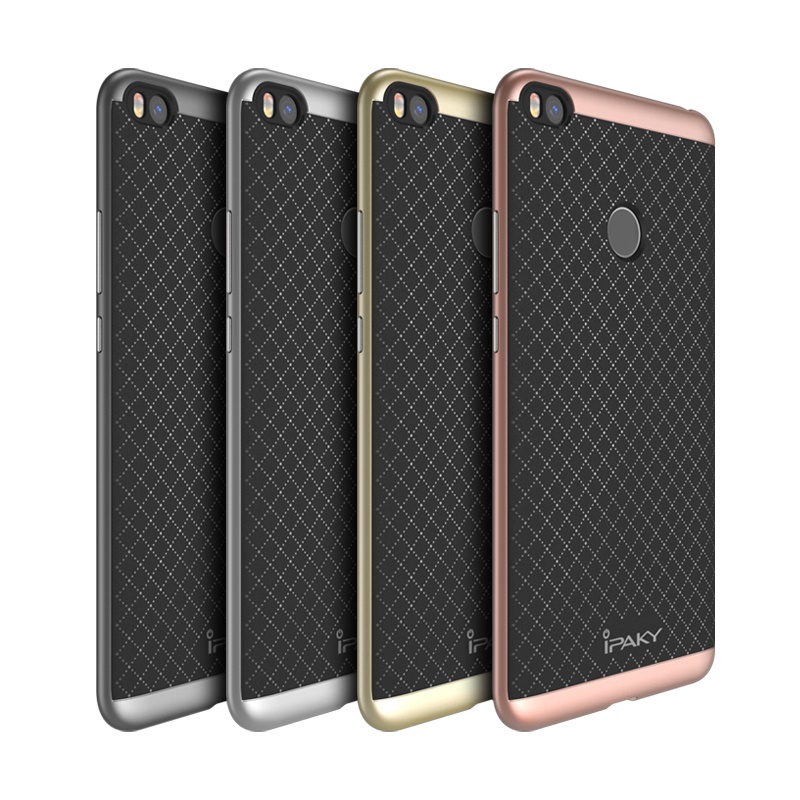 เคส Xiaomi Mi Max 2 #เคสฝาหลังกันกระแทก IPAKY ไฮบริด TPU+PC คุณภาพดี