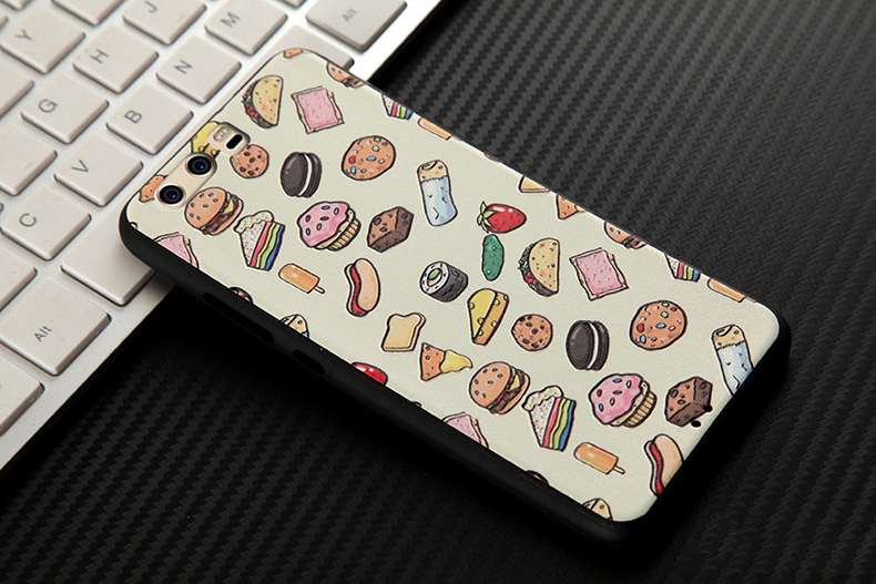 Case Huawei P10 Plus #เคสฝาลายนูน 3D Embossment TPU Mobile Shell สวยงาม