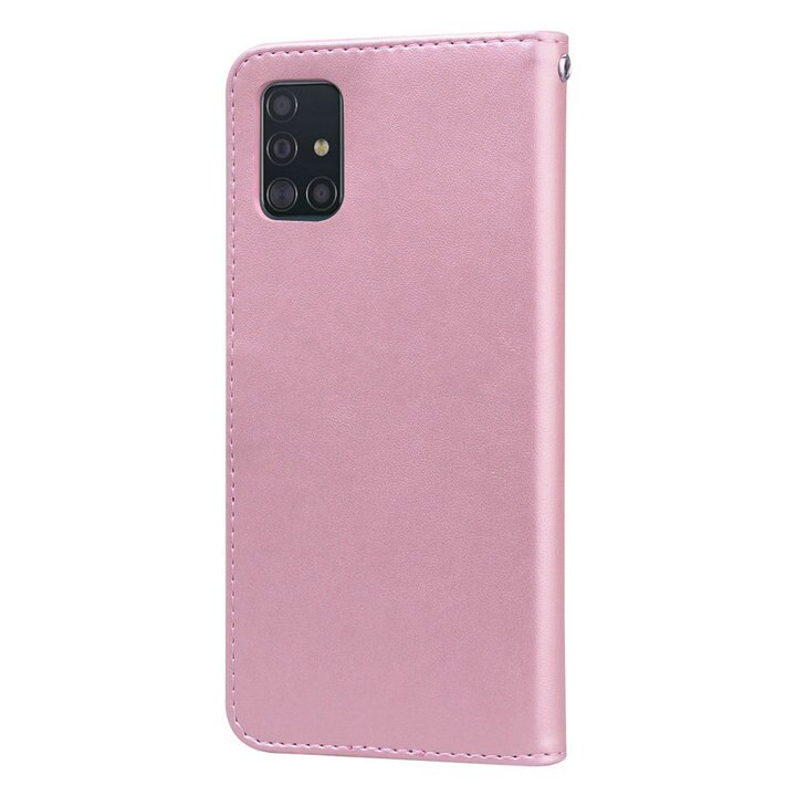 เคส Samsung Galaxy S10 lite #เคสฝาพับหนัง PU ลายดอกกุหลาบแบบกระเป๋าสตางค์ Imprinted Rose Leather