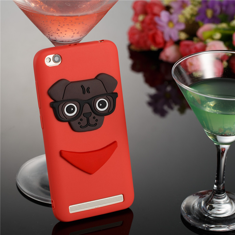 เคส Xiaomi Redmi 5A #เคสฝาหลังนิ่ม Lovely 3D Dog Pattern TPU