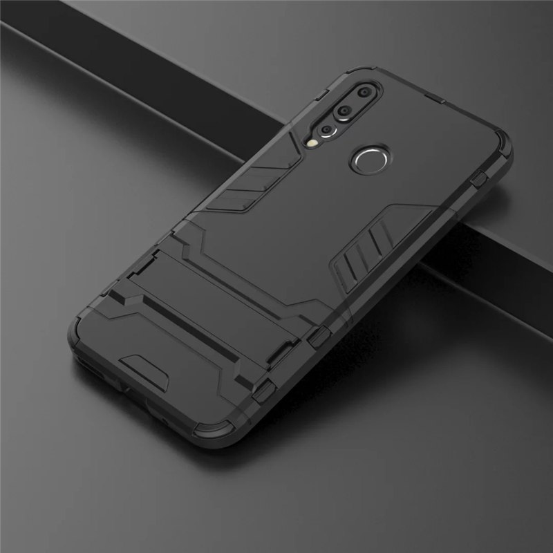 Case Huawei nova 4 #เคสฝาหลังพลาสติก ไฮบริด TPU + Kickstand