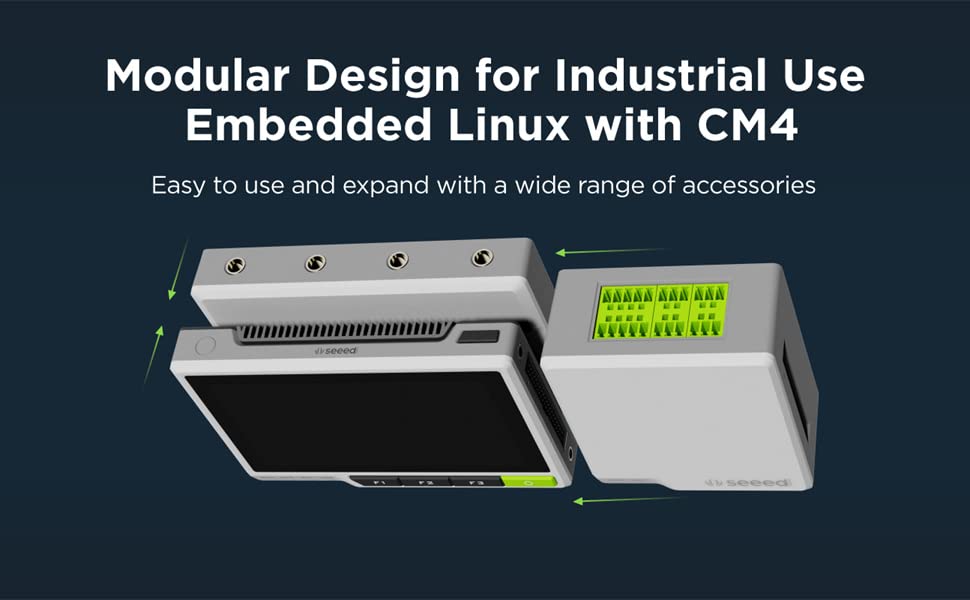 Seeed Studio reTerminal - Embedded Linux with Raspberry Pi CM4 and 5-Inch Multi-Touch Screen, Wireless Connectivity