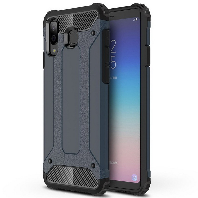 Case Samsung Galaxy A8 Star #เคสฝาหลังเกราะป้องกัน ไฮบริด พลาสติก+TPU Heavy Duty Rugged Hybrid