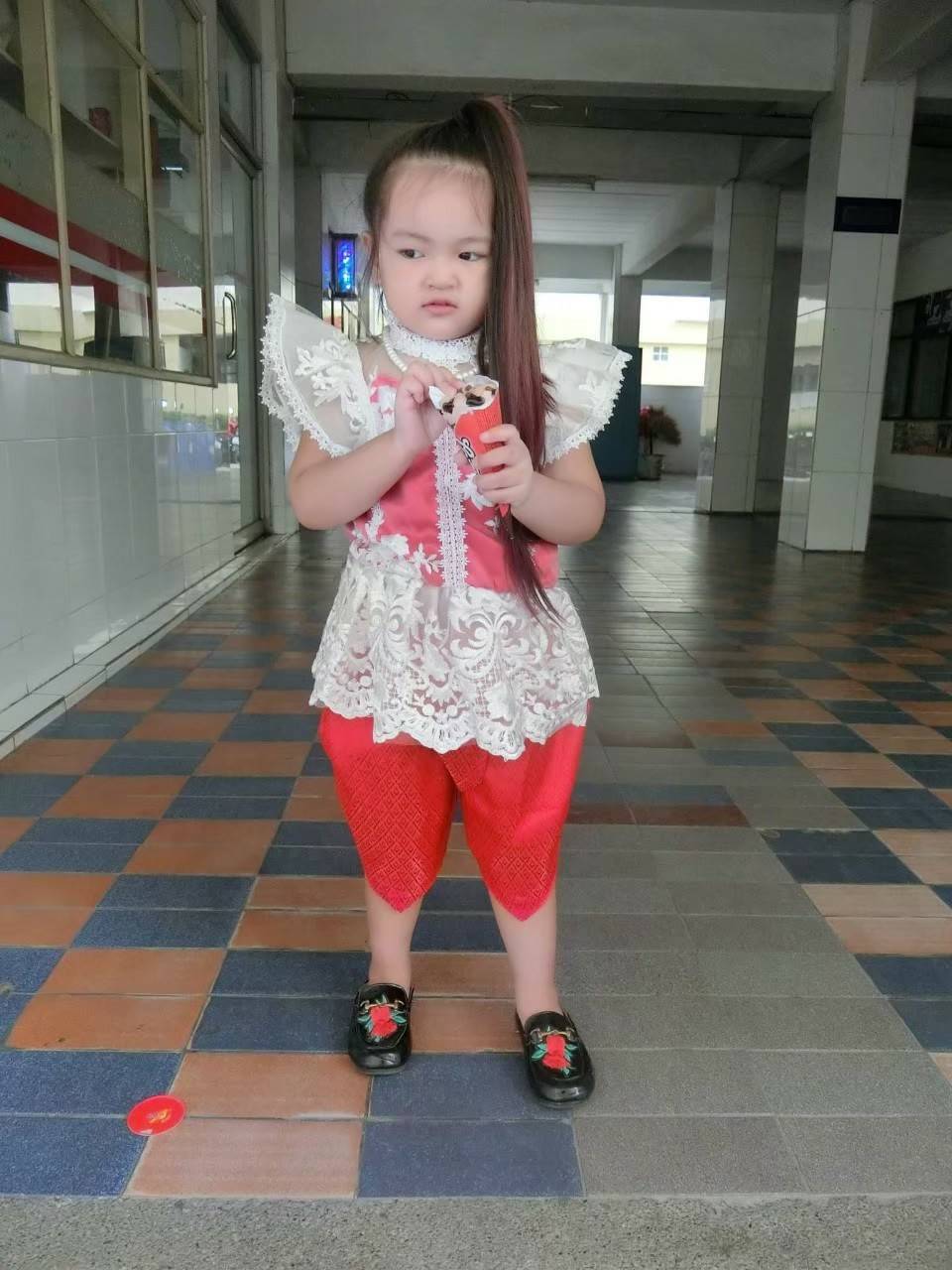 ชุดไทยเด็กหญิง รุ่นไทยสุวรรณภูมิ