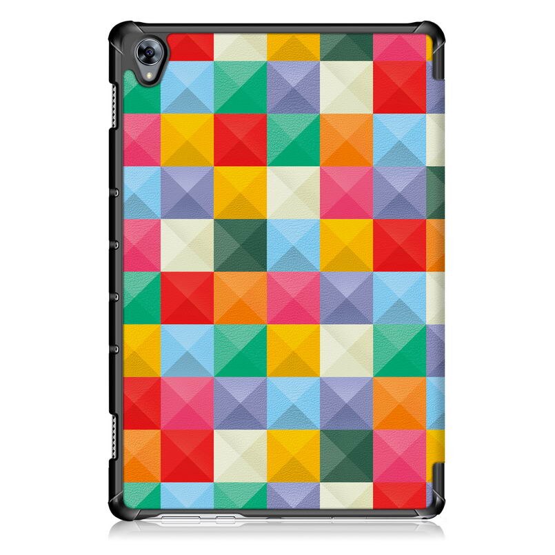 Case Huawei MediaPad M6 10.8 นิ้ว #เคสฝาพับ 3 พับพิมพ์ลาย Pattern Printing PU Leather Tri-fold Stand
