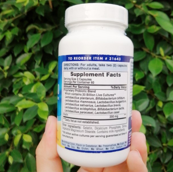 Puritan's Pride® Probiotic 10 - 20 Billion 120 Capsules โปรไบโอติก 10 สายพันธ์ 2 หมื่นล้านตัว