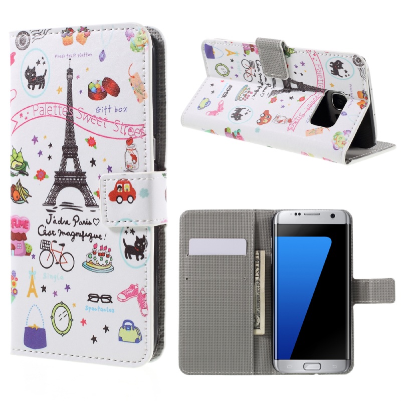 Case Samsung S7 edge สไตล์กระเป๋าสตางค์พับตั้งได้