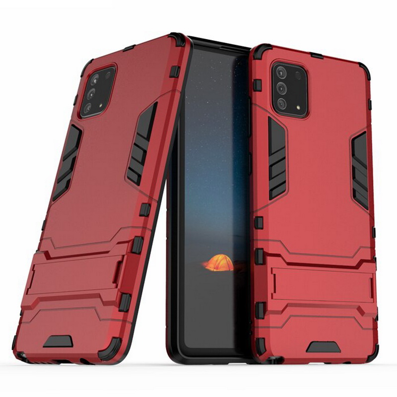 เคส Samsung Galaxy Note 10 Lite #เคสฝาหลังพลาสติก ไฮบริด TPU + Kickstand (สินค้าพร้อมส่ง)
