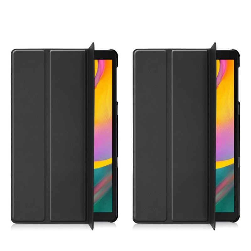 Case Samsung Galaxy TAB A 10.1 2019 SM-T510/SM-T515 #เคสฝาพับหนัง PU แบบ 3 พับ Tri-fold Stand Leather Smart Tablet