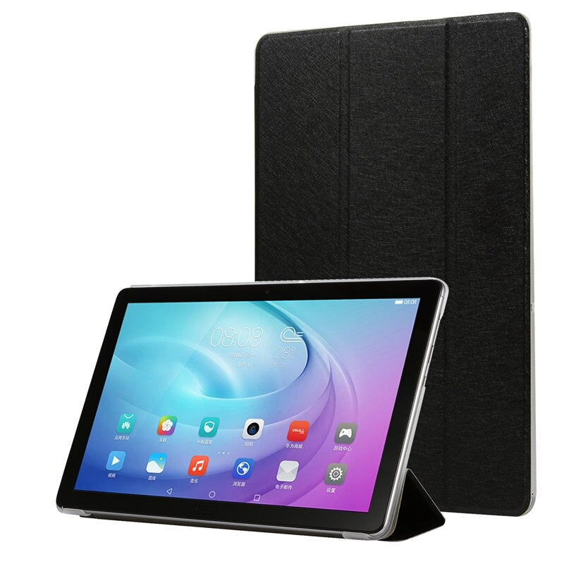 Case Huawei MediaPad M5 Lite 8 #เคสฝาพับแบบ 3 พับ Tri-fold Stand Leather Flip