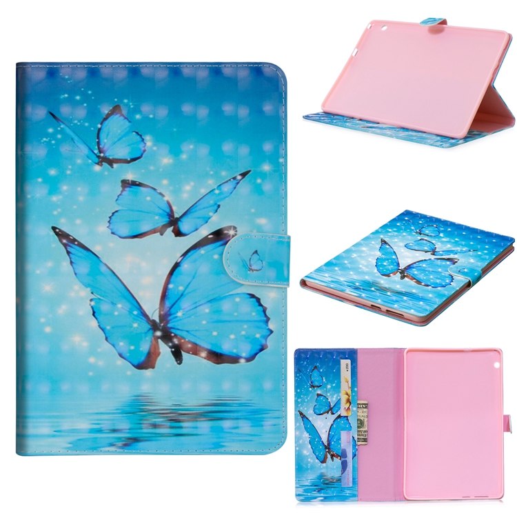 เคส Huawei MediaPad T3 10 #เคสฝาพับหนัง PU พิมพ์ลวดลาย Pattern Printing Wallet Stand