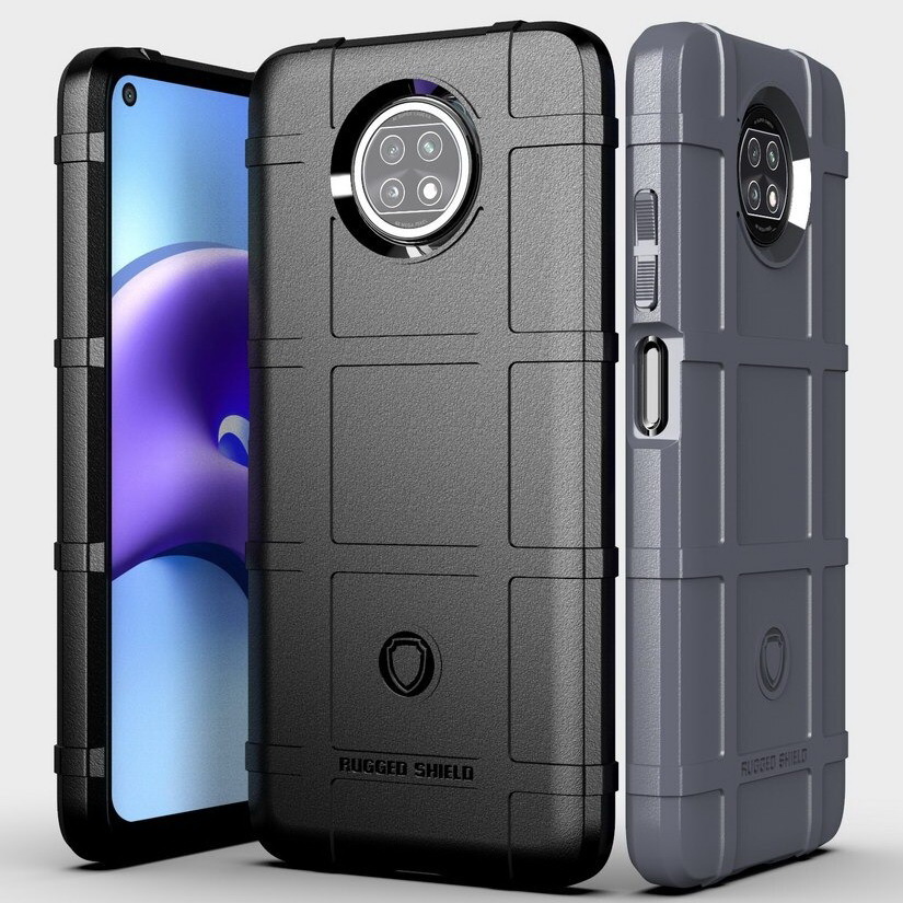 Case Redmi Note 9T 5G #เคสฝาหลัง Rugged Shield Series Soft Silicone Shock Absorption Matte กันกระแทก