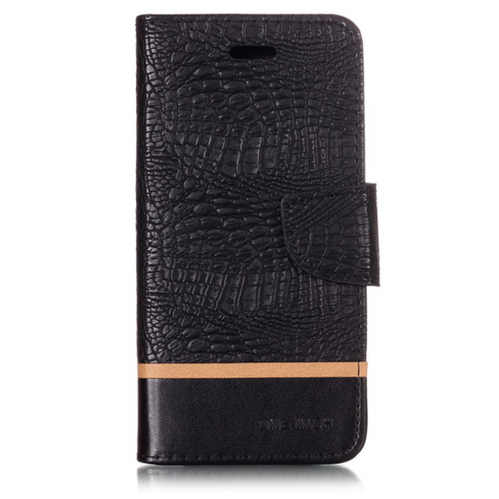 Case Huawei P20 Lite / Nova 3e #เคสฝาพับหนัง PU ผิวหนังจระเข้ Crocodile Texture Splicing PU Leather