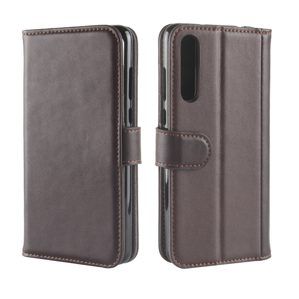 เคส Huawei P20 Pro #เคสฝาพับสไตล์กระเป๋าสตางค์รูปแบบหนังแท้แยกมีช่องเสียบบัตรคุณภาพดี