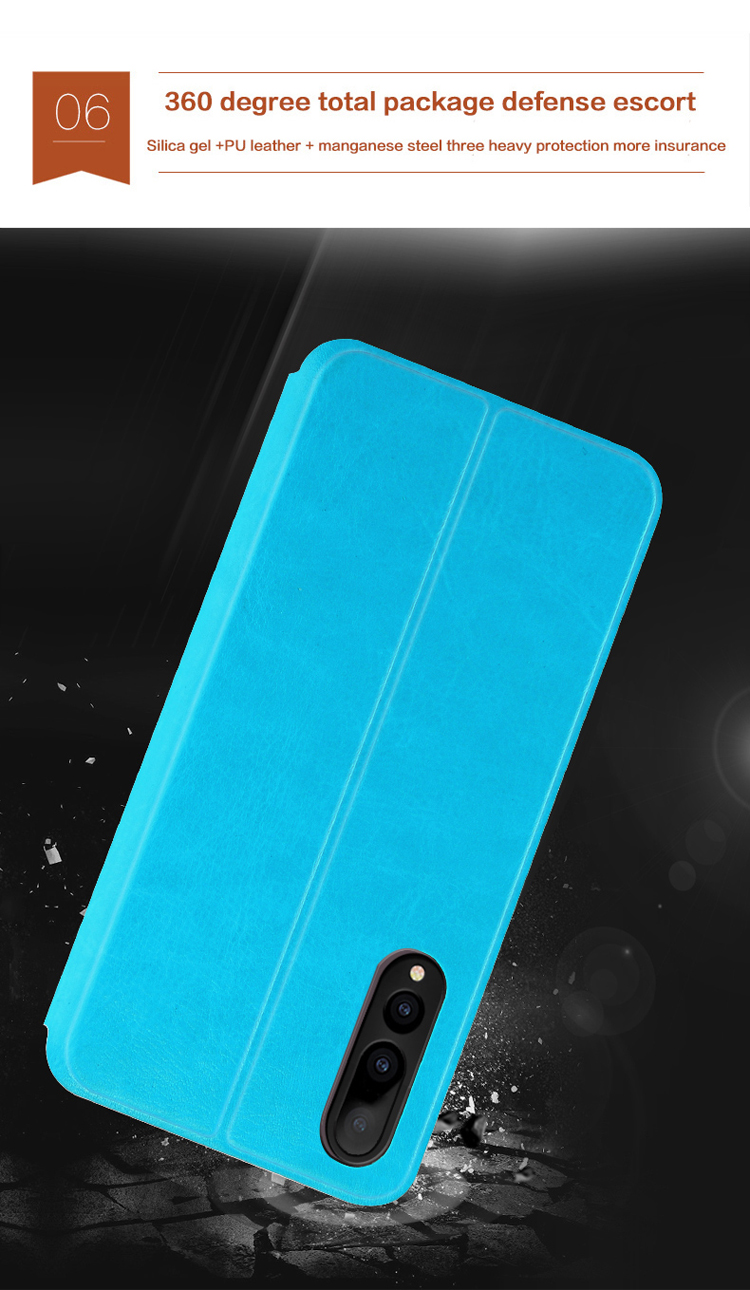 เคส Huawei P20 Pro #เคสแบบฝาพับ MOFI Rui Series ปกเสริมแผ่นโลหะคุณภาพดี