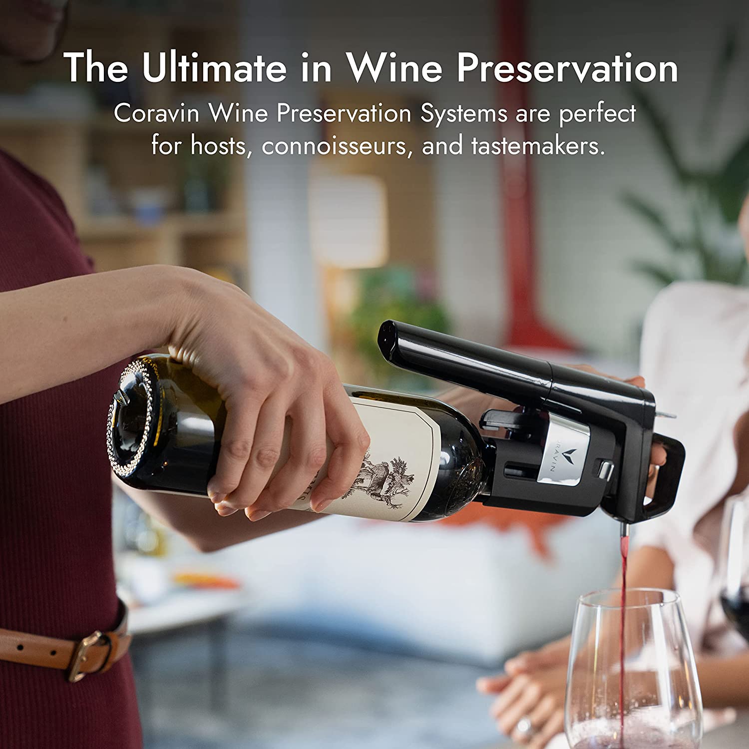 Coravin® Wine Preservation System Aerator for Wine Saver and Needle Pourerสำหรับขวดไวน์เซฟเวอร์และที่รินแบบเข็ม จุกอุปกรณ์เติมอากาศไวน์