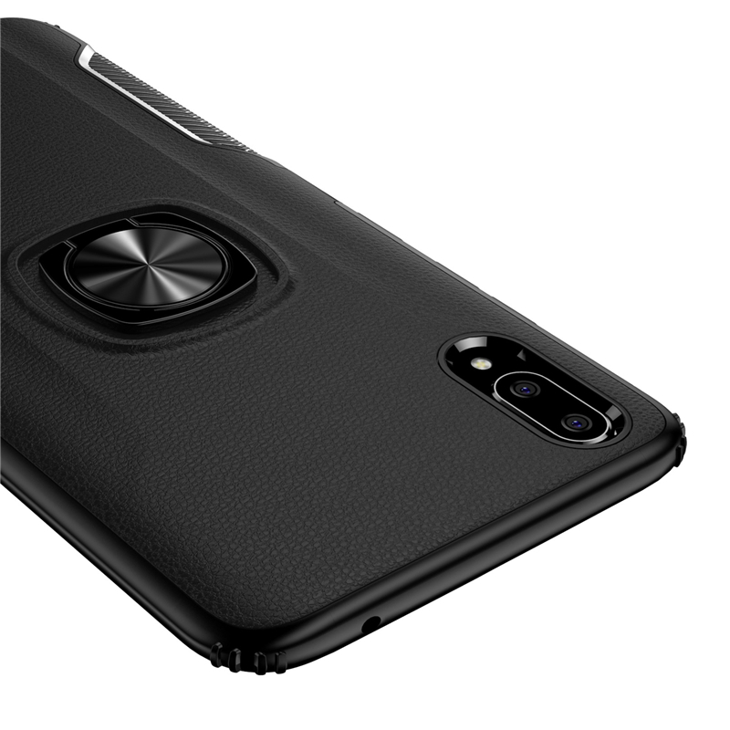 Case vivo V11 / V11 Pro #เคสฝาหลังหนังPU ANGIBABE TPU + PC Hybrid มีแหวนสวมนิ้วติดแม่เหล็ก