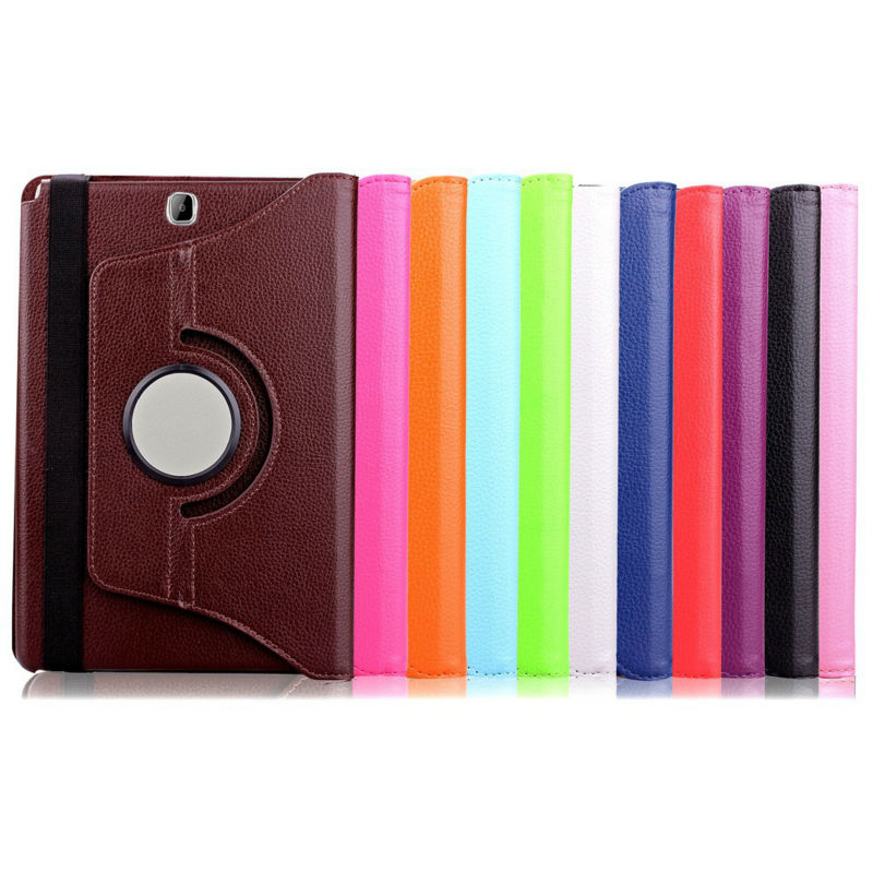 Case Samsung Galaxy Tab A 10.1 (2016) with S Pen P580 P585 #เคสฝาพับผิวลิ้นจี่หมุนได้ 360 องศา สีสันสวยงามทันสมัย