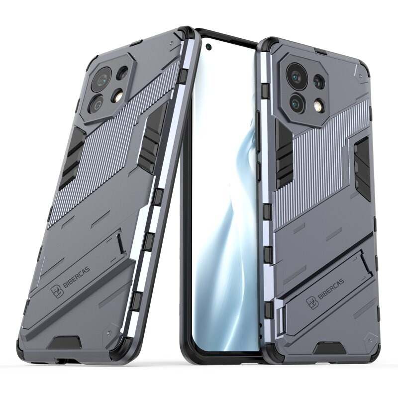 เคส Xiaomi Mi 11 #เคสฝาหลังพลาสติก ไฮบริด TPU + Kickstand