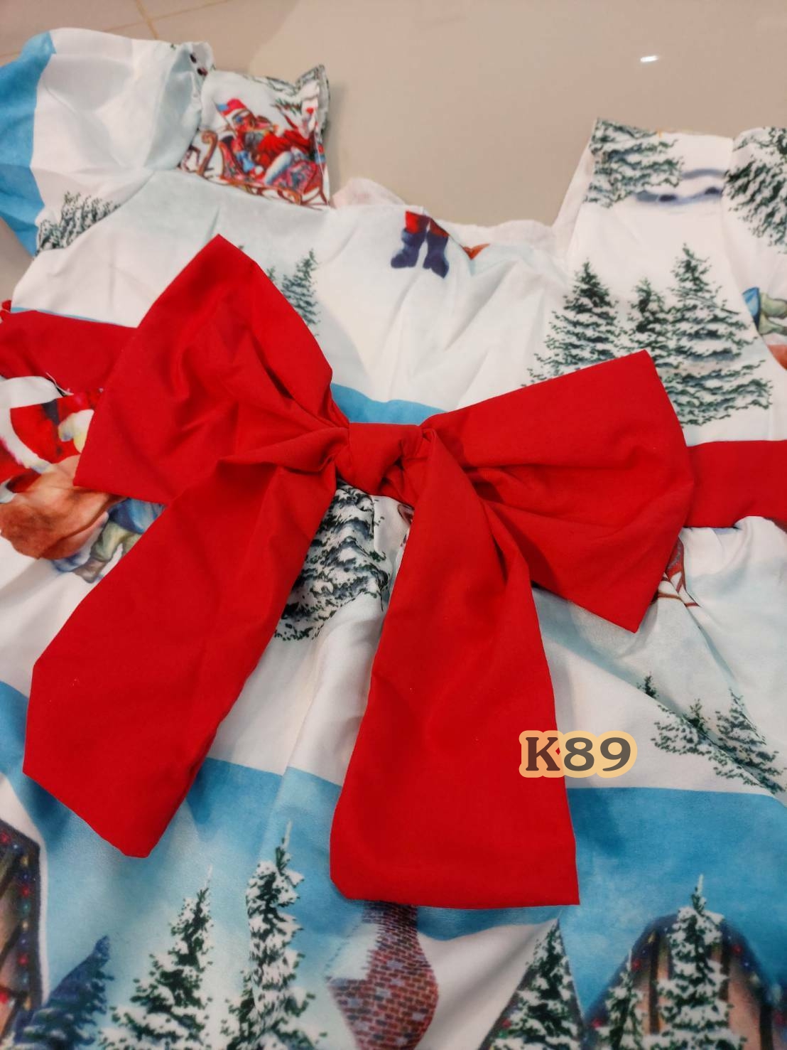 ชุดเด็กหญิง คริสมาสต์แนววินเทจ