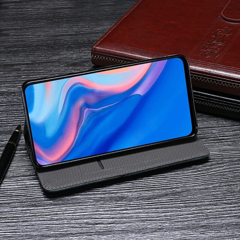 เคส Vivo V7 Plus #เคสฝาพับ สไตล์ย้อนยุคหนัง PU มีช่องเสียบการ์ด