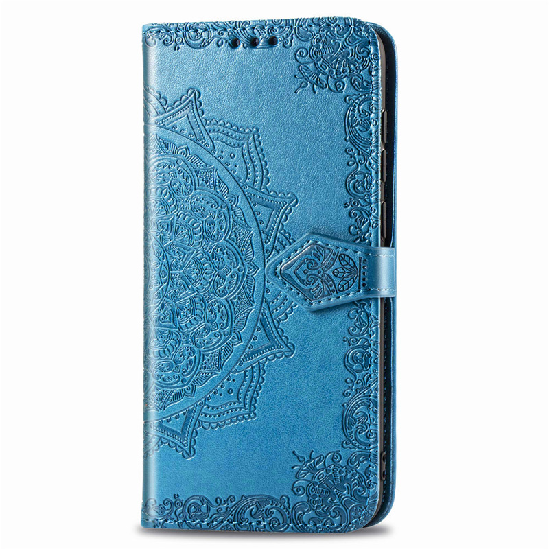 Case Huawei Y5 2019 #เคสฝาพับหนัง PU ผิวลายนูน Embossed Mandala Flower Leather Wallet