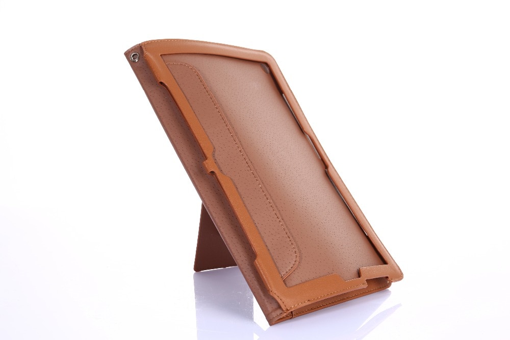 Case Huawei MediaPad M5 Lite 8 #เคสฝาพับหนัง PU มีสายคล้องมือและที่สวมนิ้วที่เก็บบัตร