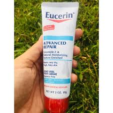 (Pre Order) Eucerin® Advanced Repair, Light Feel Foot Creme, Fragrance Free (85G) ครีมทาส้นเท้าเเตก เท้านุ่มขึ้นเห็นผลได้ในครั้งเดียว เนื้อครีมซึมซับได้เร็ว ไม่เหนียวเหนอะหนะ ยูเซอรีนครีม