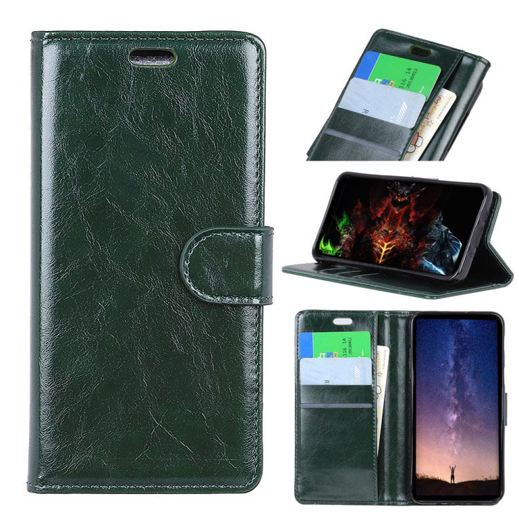 Case Huawei P30 Pro #เคสฝาพับหนัง PU ผิวหนังม้าแบบกระเป๋าสตางค์ Crazy Horse Wallet Leather