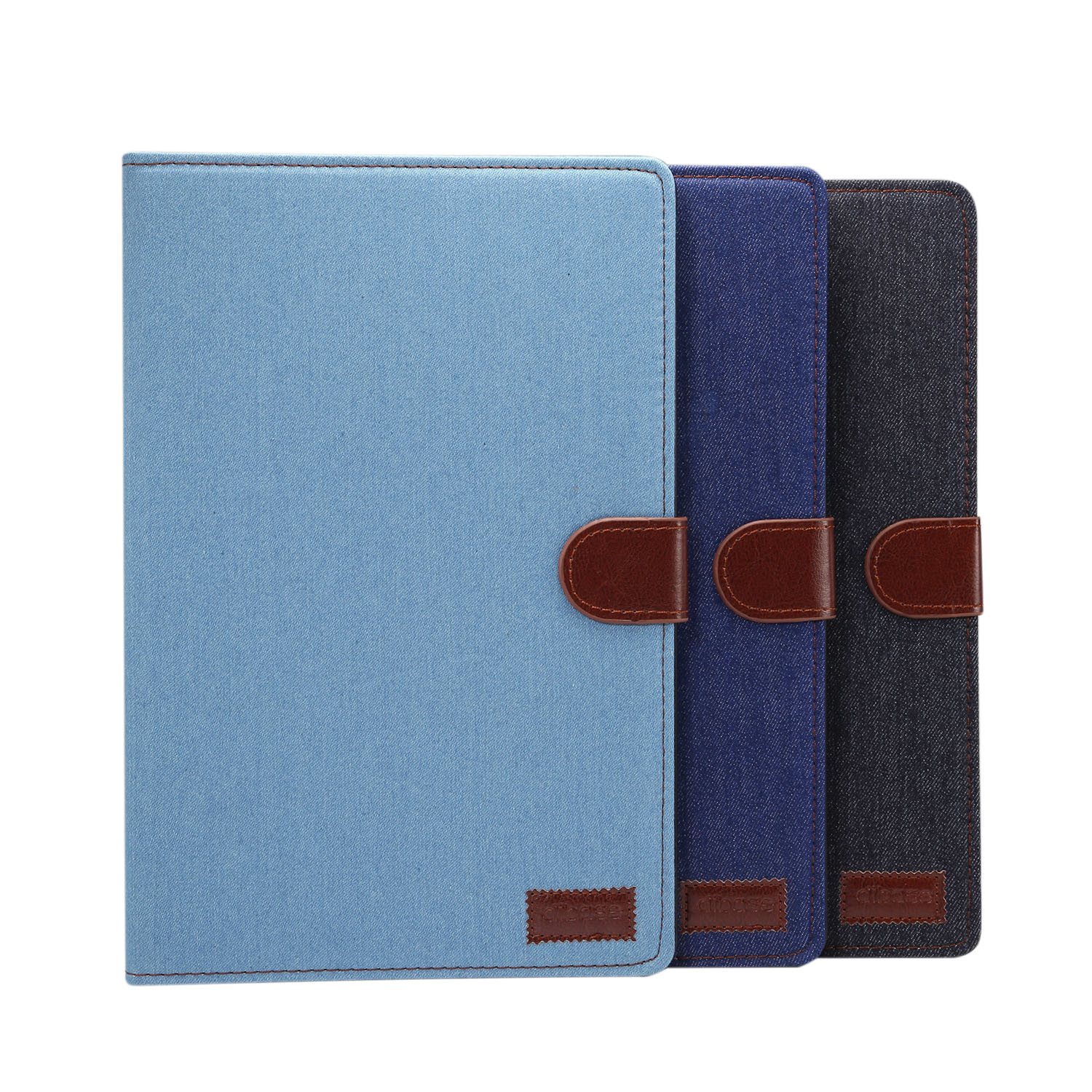 Case Huawei MediaPad M5 Pro 10.8 นิ้ว #เคสฝาพับหนัง PU ผิวยีนส์พับตั้งได้ Jeans Cloth Leather Wallet