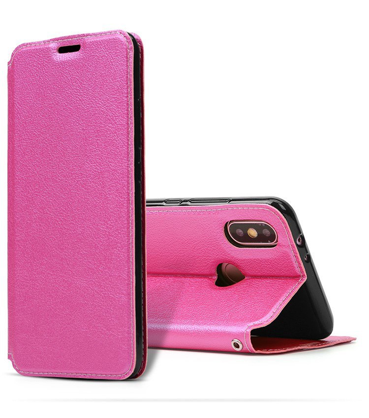 เคส Xiaomi Mi 8 (6.21-inch) #เคสฝาพับหนัง PU มีช่องใส่บัตร Auto-absorbed Leather