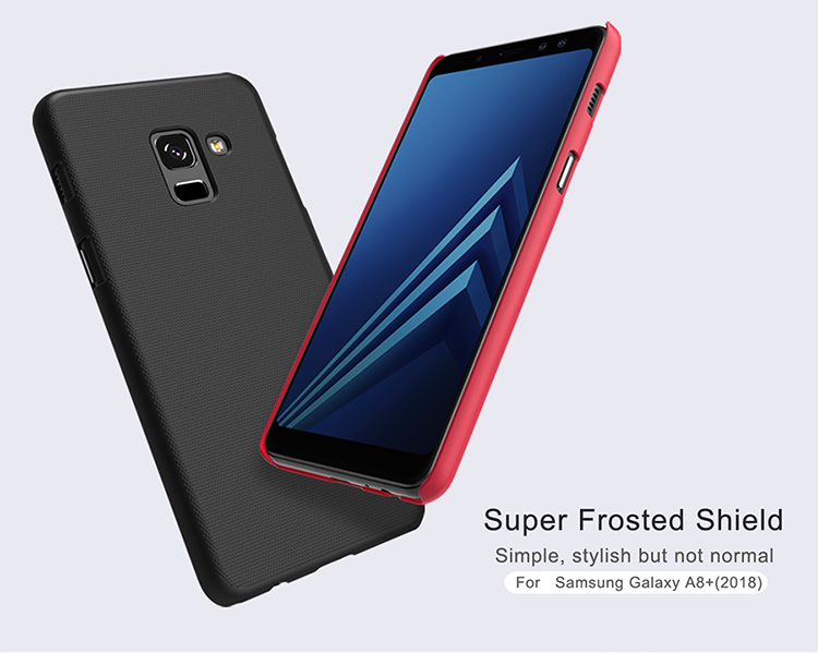 เคส Samsung Galaxy A8+ 2018 #เคสฝาหลัง NILLKIN รุ่น Super Frosted Shield คุณภาพดีราคาเบาๆสบายกระเป๋า
