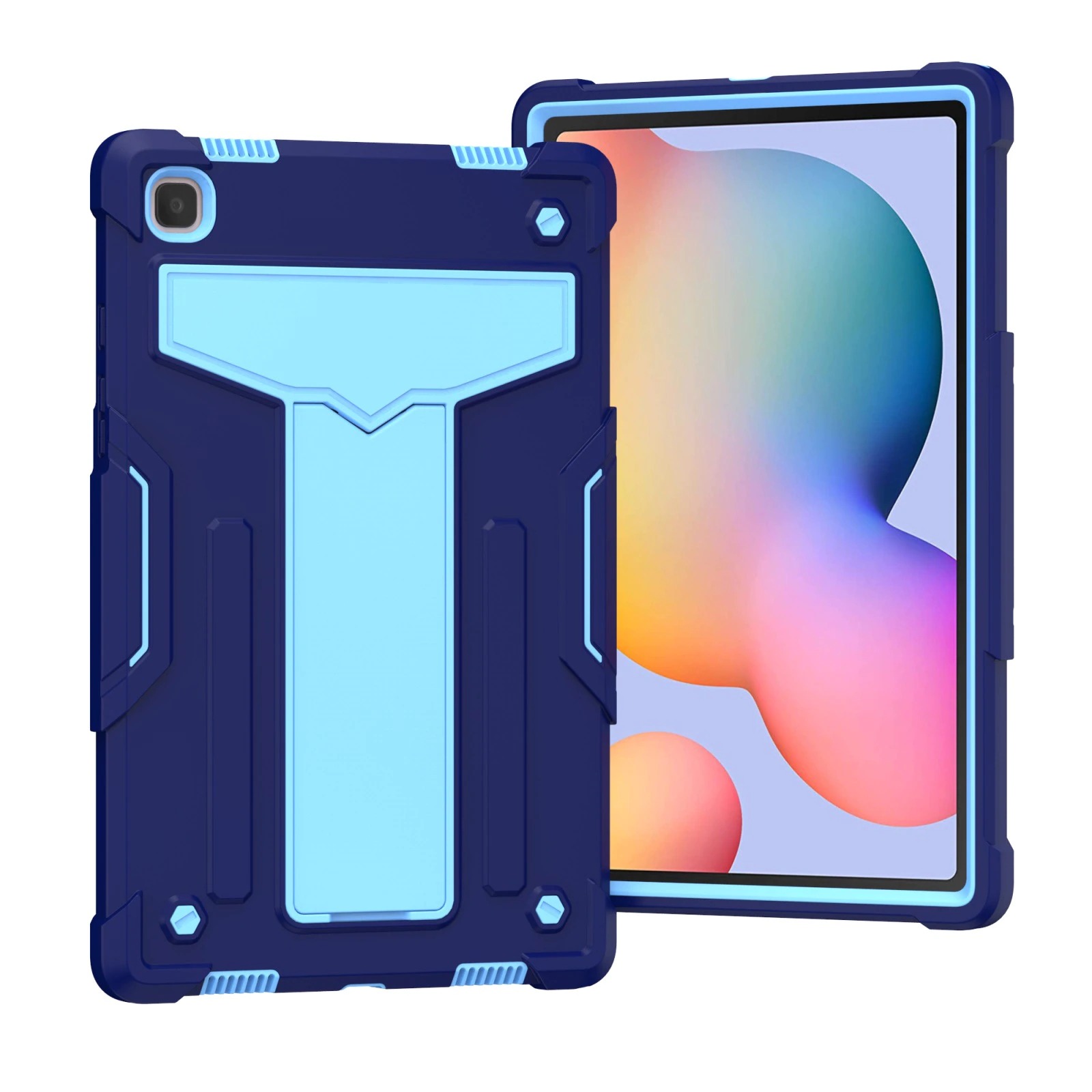 Case Samsung Galaxy Tab A7 10.4" 2020 (T500,T505,T507) #เคสฝาหลังกันกระแทกมีขาตั้ง Kickstand PC Silicone Armour Defender