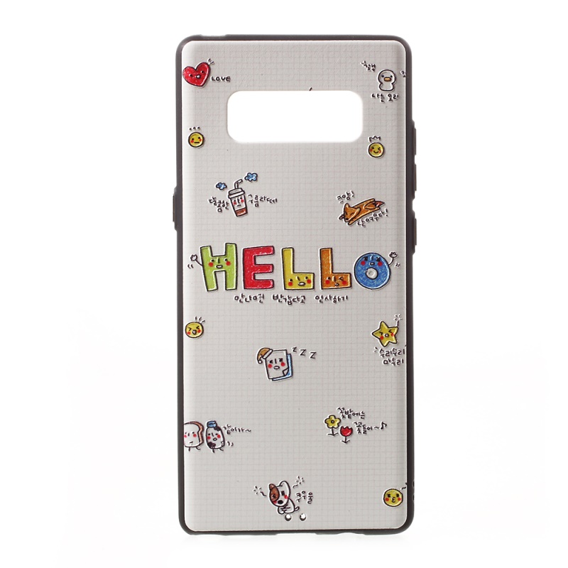 Case Samsung Galaxy Note 8 #เคสฝาหลังพิมพ์ลายนูน TPU Gel ลายน่ารักๆ