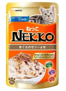 Nekko(เนกโกะ) เปียกซอง รสทูน่า+ปลาโอ