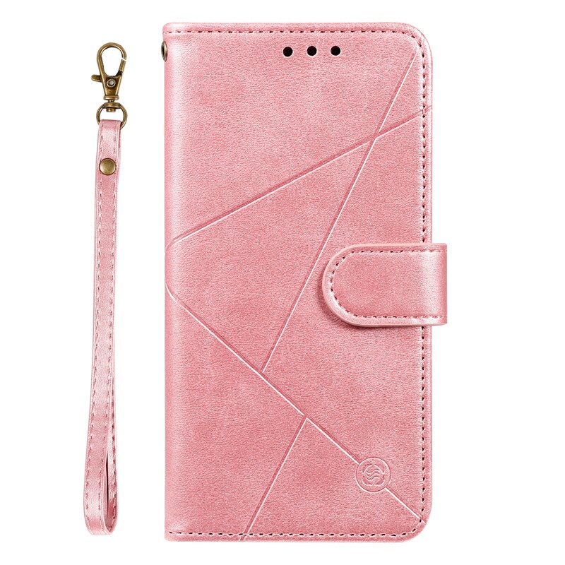เคส Samsung Galaxy A72 / A72 5G #เคสฝาพับแบบกระเป๋าสตางค์สไตล์เรขาคณิตพร้อมสายคล้อง (สินค้าตัวอย่าง สินค้าจริงตรงตามรุ่น)