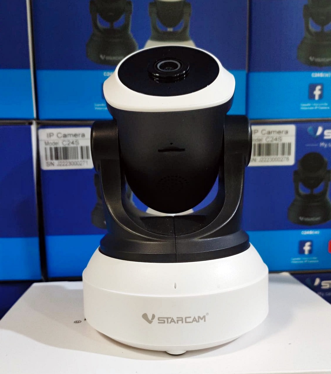 Vstarcam VSTARCAM IP Camera กล้องวงจรปิด รุ่น C7824WIP H264 1.0MP มีระบบAIกล้องหมุนตามคน ขาว