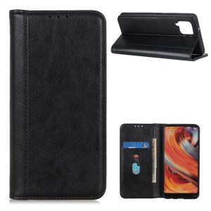 Case Samsung Galaxy A42 5G #เคสฝาพับหนังแยกผิวลิ้นจี่ ปิดแม่เหล็กดูดซับอัตโนมัติ