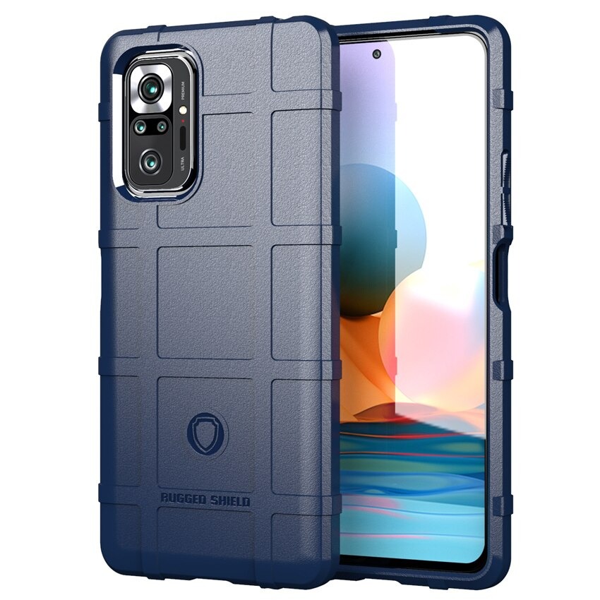 เคส Redmi Note 10 Pro #เคสฝาหลัง Rugged Shield Series Soft Silicone Shock Absorption Matte กันกระแทก