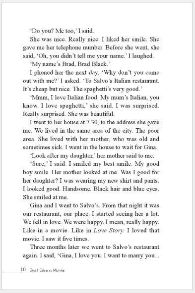 หนังสืออ่านนอกเวลาภาษาอังกฤษเรื่อง: Just Like a Movie (ระดับ 1) Just Like a Movie (Level 1) 人生如戏(第1级)