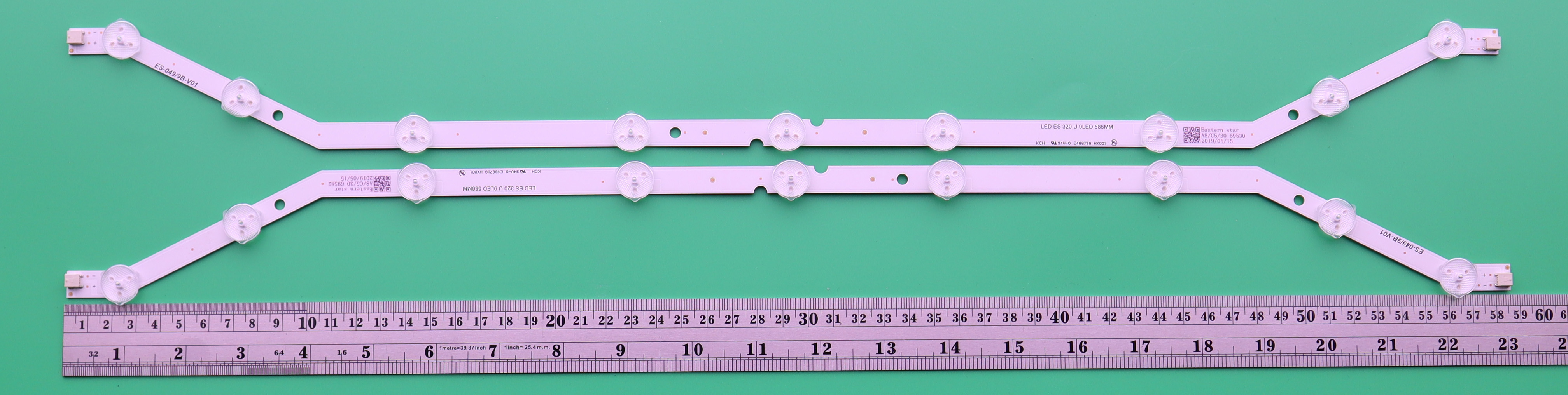 LED BACKLIGHT SAMSUNG UA32EH4003AK UA32FH4003 UA32H4303 UA32G4303AK HG32AB460GW HG32AC470G1 LED (9) X 2