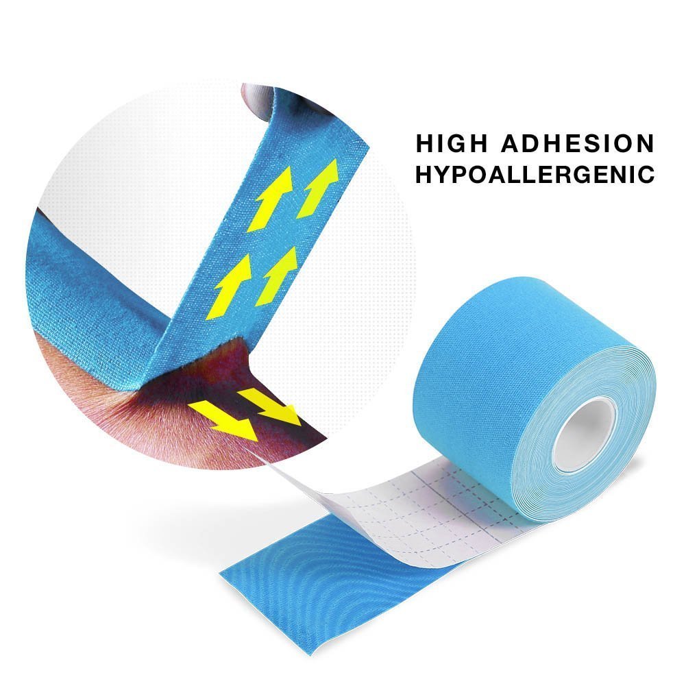 เทปบำบัด เทปติดกล้ามเนื้อ ขนาด 5cm ยาว 5m Muscle sports tape (P03)