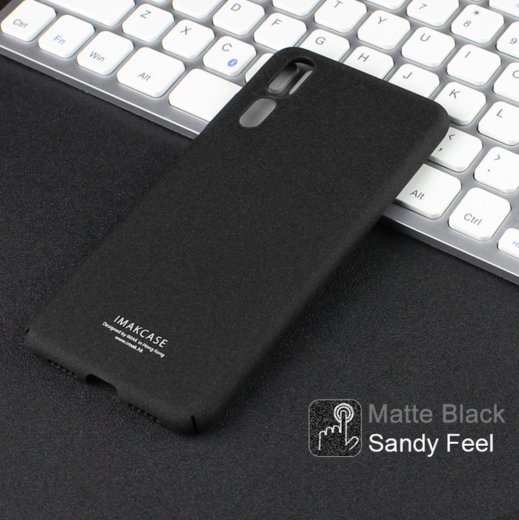 เคส Huawei P20 Pro #เคสฝาหลังมีแหวนสวมนิ้ว IMAK Ring Holder Kickstand Matte PC + ฟิล์มกันรอยหน้าจอ