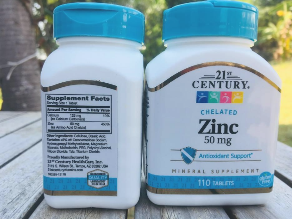 (Pre Order) 21st Century® Zinc 50 mg 110 Tablets ธาตุสังกะสี
