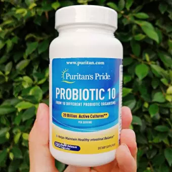 Puritan's Pride® Probiotic 10 - 20 Billion 120 Capsules โปรไบโอติก 10 สายพันธ์ 2 หมื่นล้านตัว