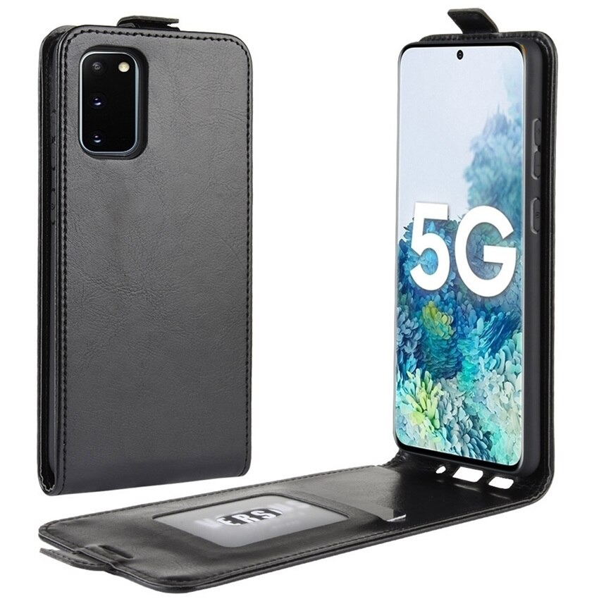 Case Samsung Galaxy S20 FE / S20 FE 5G #เคสฝาพับหนัง PU Crazy Horse แนวตั้ง พร้อมช่องเสียบการ์ด