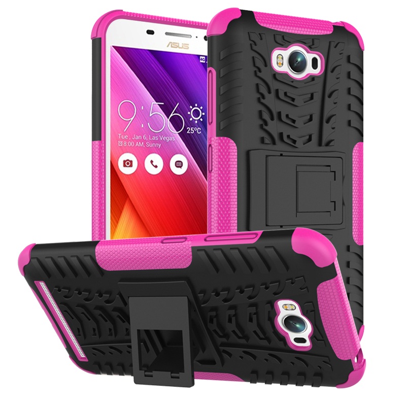 เคส Asus Zenfone Max ZC550KL แบบฝาหลัง ซิลิโคนกันลื่น PC +TPU Hybrid Cover