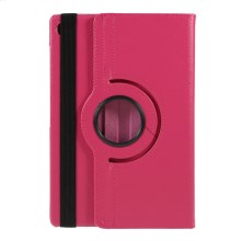 Case Samsung Galaxy Tab A7 Lite 8.7" T220 T225 #เคสฝาพับหนังผิวลิ้นจี่ Litchi Grain 360 Degree Rotary